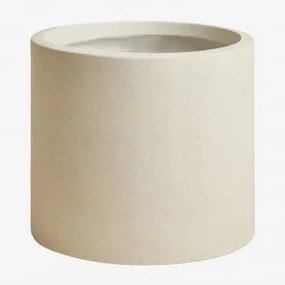 Donica Zewnętrzna Z Cementu Aurevi Ø55 Cm & Biały - Sklum