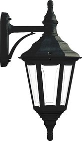 Kinkiet CLIC CLAC 6 w stylu klasycznym - wys. 46 cm x szer. 23 cm - E27 42W - poliamid - ip44 - czarny