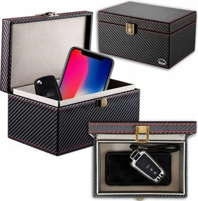 Klatka FARADAYA PUDEŁKO DUŻE 19CM NA KLUCZE do Samochodu Keyless Karty Etui