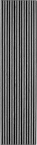 Drewniany panel akustyczny, 2400 x 600 mm, B2BP009, dąb grafitowy