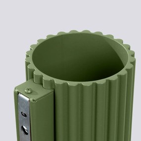 Kinkiet AURA zielony oliwkowy G9 ryflowany SOLLUX  LIGHTING