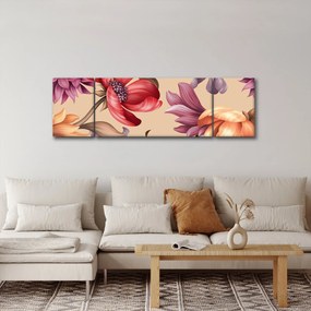 Obraz - Vintage Flowers (170x50 cm)