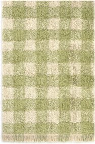 Zielony bawełniany dywan dziecięcy tkany ręcznie odpowiedni do prania 90x120 cm Vichy – Lorena Canals