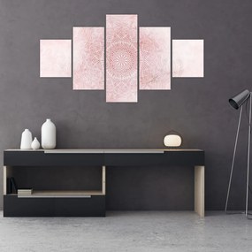 Obraz - Różowa mandala (125x70 cm)