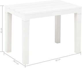 Zestaw białych ławek ogrodowych W8-M60