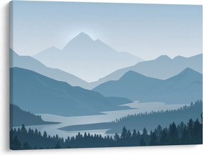 Obraz - Góry oczami grafika (70x50 cm)