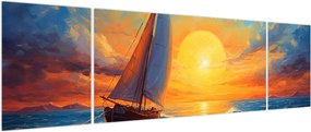 Obraz - Żaglówki (170x50 cm)