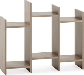 Półka kolumnowa Feroe z 3 otworami, kolor dębu