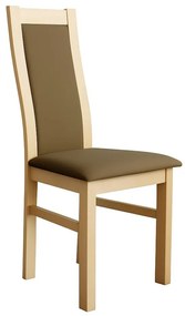 Krzesło do jadalni ZOE dąb/ciemny brąz