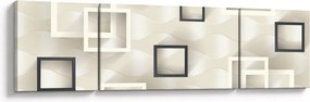 Geometryczny abstrakcyjny obraz (170x50 cm)