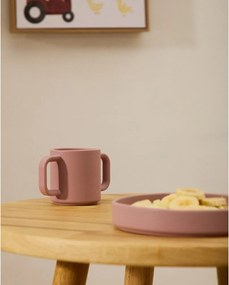 Jasnoróżowo-turkusowe silikonowe kubki dla dzieci zestaw 2 szt. Lili – Kave Home