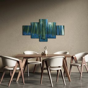 Obraz - Niebieski las (125x70 cm)