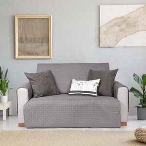 4Home Narzuta na fotel Doubleface szary/jasnoszary, 60 x 220 cm, 60 x 220 cm