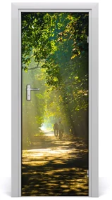 Naklejka fototapeta na drzwi Ścieżka w lesie