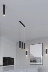 Czarna metalowa lampa wisząca Castro – Sollux