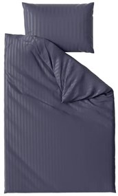 PrzytulneMieszkanie.pl PrzytulneMieszkanie.pl Pościel hotelowa z mikrofibry JASMINE PURE ciemnoniebieska - pasek 1 cm Rozmiar pościeli: 70 x 90 cm | 140 x 200 cm