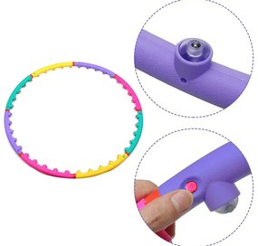Kolorowe koło hula hoop, 98 cm