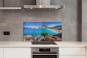 Panel Szklany Panorama Greckiego Wybrzeża