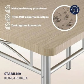 Zestaw jadalniany PAUL, 5 części, dąb brązowy Jurhan