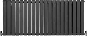 Grzejniki panelowe designerskie w kolorze antracytowym 600 mm x 1400 mm