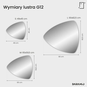 Nietypowe lustro łazienkowe z oświetleniem LED G12