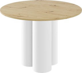 Okrągły stół Raveo Hubertus dąb / połysk