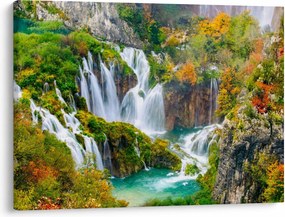 Obraz - Park Narodowy Jezior Plitwickich (70x50 cm)