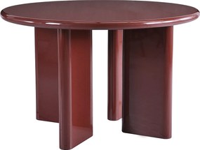 Stół do jadalni dla 4 osób okrągły z MDF - Bordeaux - LUKAVO