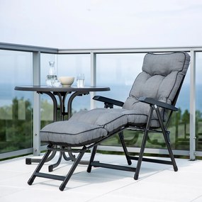 Leżak ogrodowy z podnóżkiem Lena Lounger H024-07PB PATIO