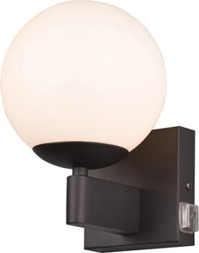 Kinkiet w kolorze matowej czerni ø 14 cm Kula – Trio