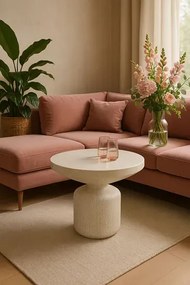 Nowoczesny biały stolik kawowy do salonu P0-H10