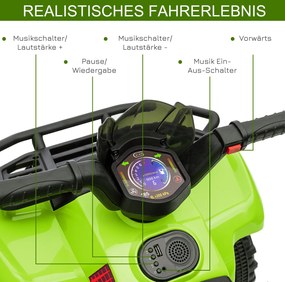 Motocykl elektryczny HOMCOM 66 cm x 44 cm x 42 cm