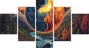 Obraz - Żywioły (125x70 cm)