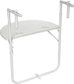 Wiszący rattanowy składany stół - biały