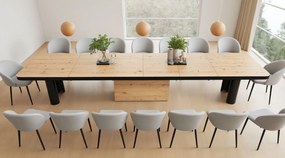 Stół Portofino Hubertus rozkładany do 412 dąb / połysk