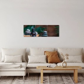 Obraz - Równowaga (z zegarem) (90x30 cm)