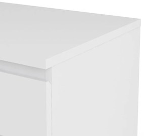 Biała wysoka komoda 77x107 cm Nova – Tvilum