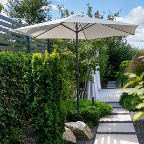 Parasol ogrodowy 3 m ecru / antracyt  PATIO