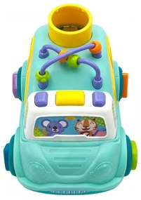 Woopie baby interaktywny samochodzik muzyczny sorter montessori niebieski