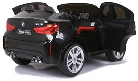 Auto na akumulator bmw x6m czarne dwuosobowy fotel