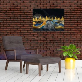 Obraz - Złote Góry (70x50 cm)