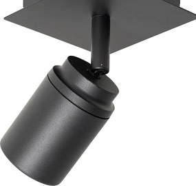 Czarny kwadratowy reflektor łazienkowy IP44 z WiFi GU10 - Ducha