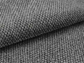 Ciemnoszare tapicerowane łóżko dwuosobowe ze schowkiem i stelażem 180x200 cm Mano – Makamii