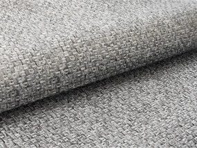 Szare tapicerowane łóżko dwuosobowe ze schowkiem i stelażem 180x200 cm Mano – Makamii