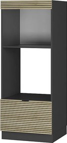 Szafka do mikrofalówki panel dębowy 60x58.1x153.6 fame-line