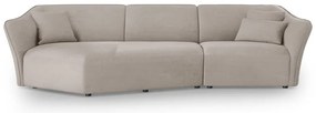 Biały narożnik z materiału bouclé Tokyo – Cosmopolitan Design