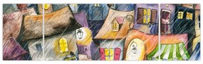 Obraz - Deszczowy wieczór (170x50 cm)