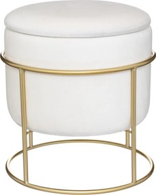 Pufa ze schowkiem ELIANE, okrągła