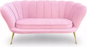 Nowoczesna sofa na wysokich nogach Muszelka w stylu glamour