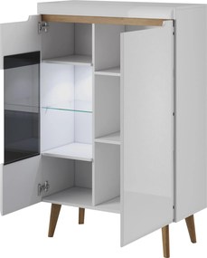 Witryna NORDICO 134 x 90 cm stojąca
